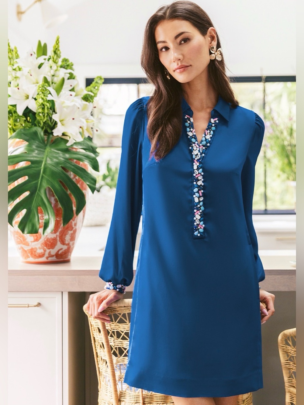 NWT Lilly Pulitzer Harmonee Shirtdress in Starlight